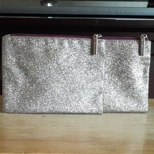 NWOT Glittery Zippered Pouches MM111